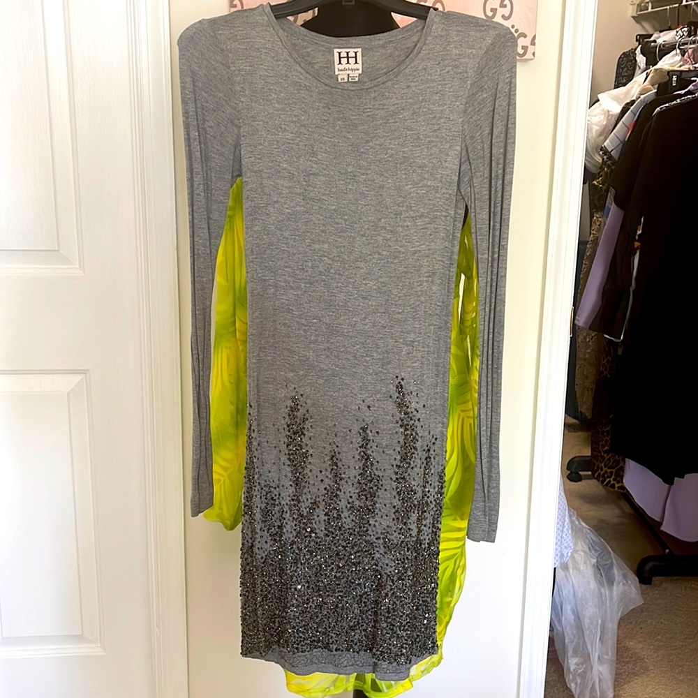 Long sleeve cotton dress
